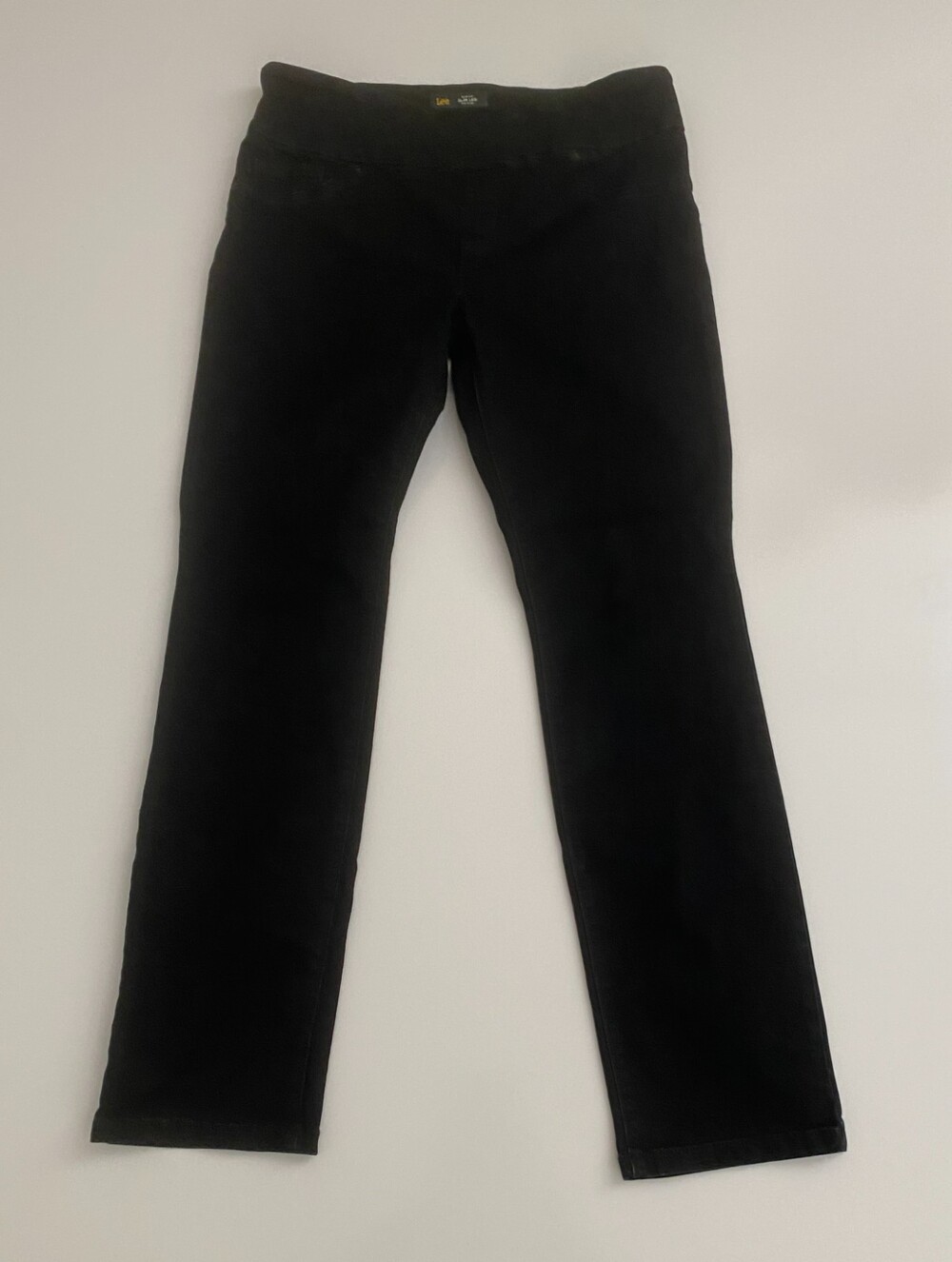 Lee Sculpting Slim Fit Slim Leg Pull-on Jeans Black 34" Waist 30" Inseam
